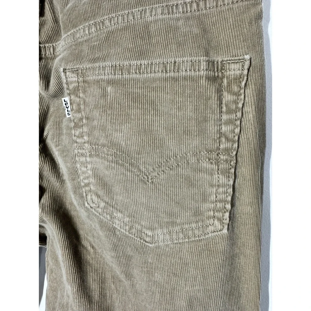 VTG Levi's Tan Corduroy Jeans Men's‎ 33x34 Straight Leg Pants Y2K Classic Grunge